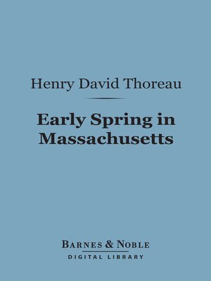 cover image of Early Spring in Massachusetts (Barnes & Noble Digital Library)